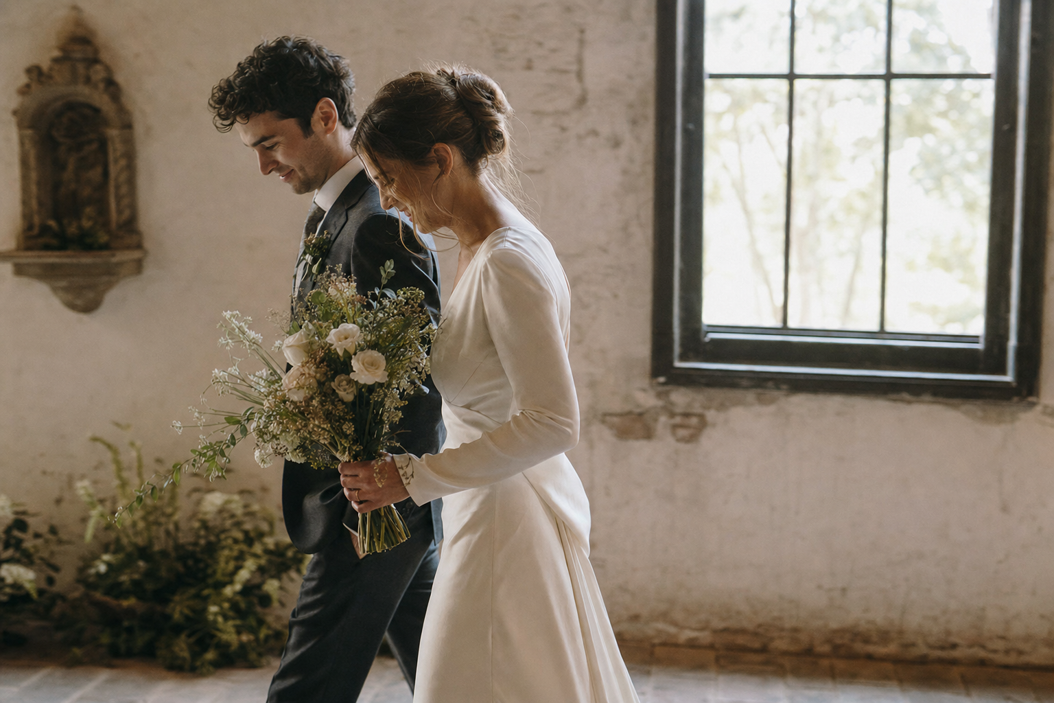 A quiet wedding moment captured by Hadley Park